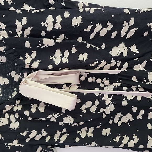 Forever XXI Black tie neck top - Picture 8 of 13